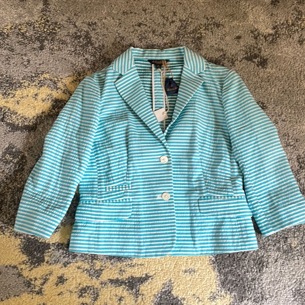 BROOKS BROTHERS Seersucker Stellita Fit Jacket